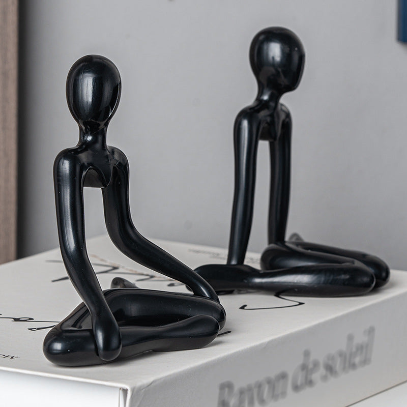 Thinker Statue for Living Room Office Bedroom Shelf Table Desk