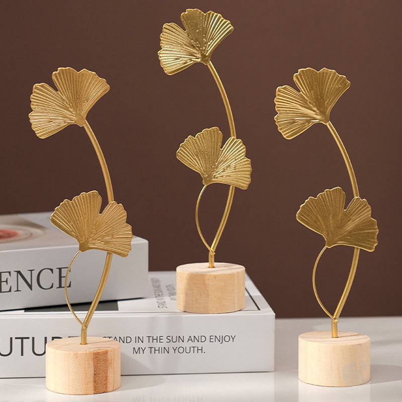 Creative Metal Crafts Leaf-Shaped Ornaments Home Decoration