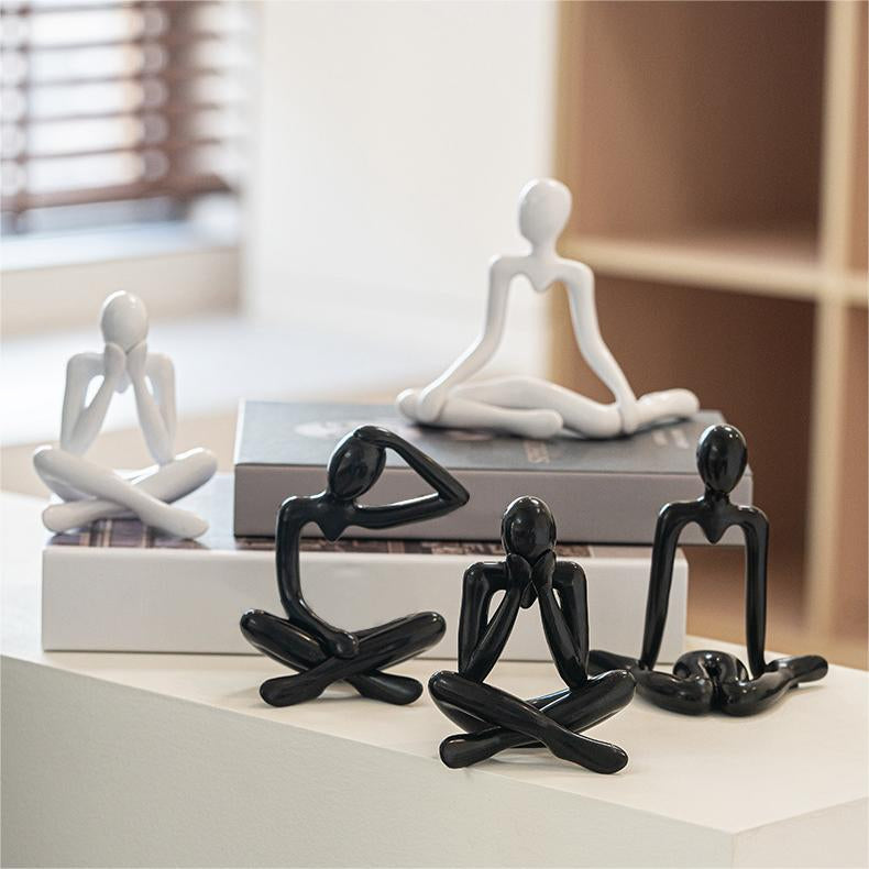 Thinker Statue for Living Room Office Bedroom Shelf Table Desk