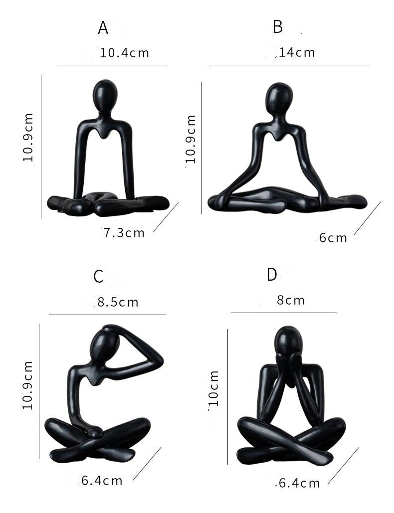 Thinker Statue for Living Room Office Bedroom Shelf Table Desk