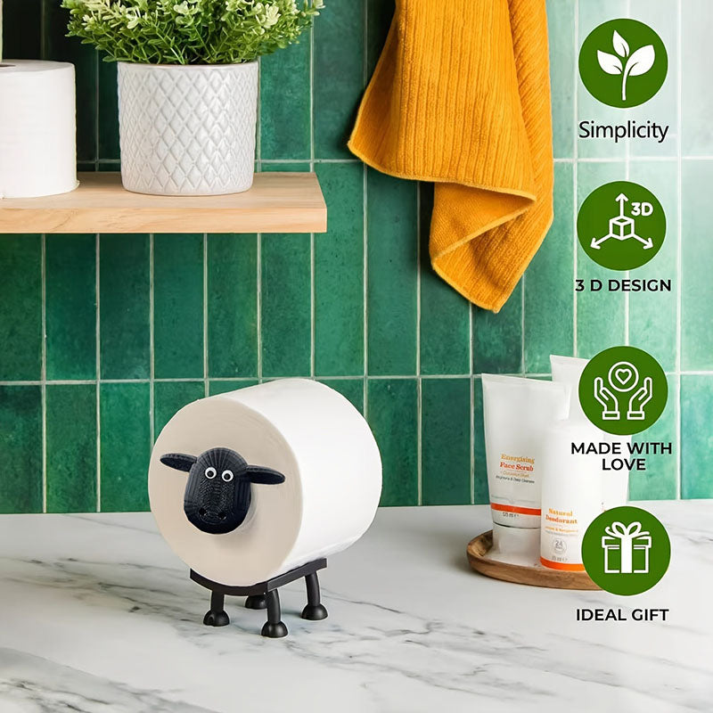 Elegant Sheep-Shaped Toilet Paper Holder