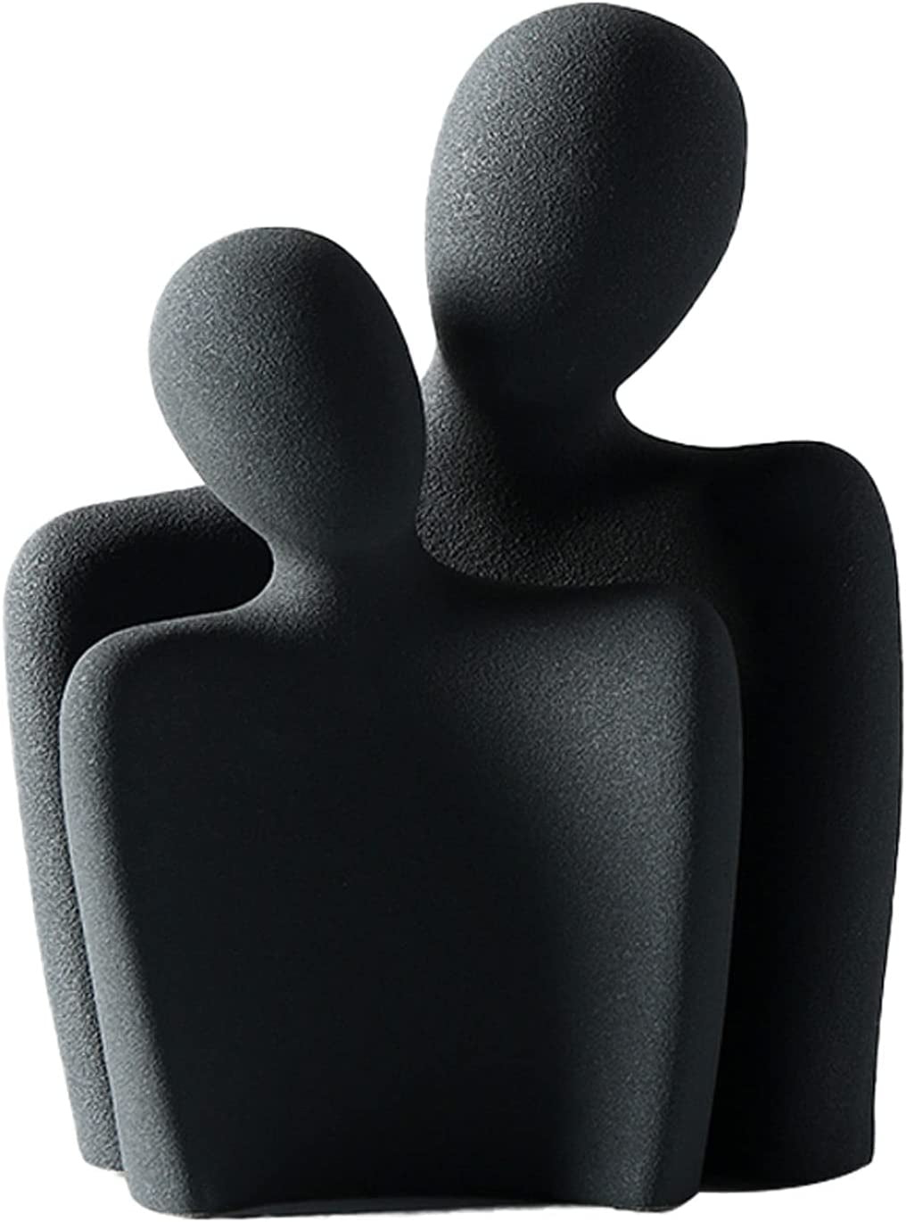 Romantic Matt Grey Couple Sculpture