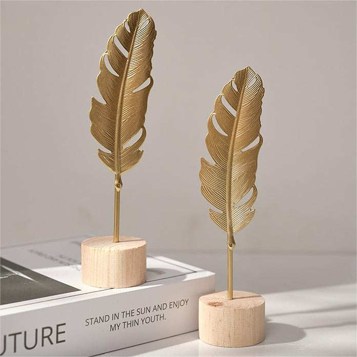 Creative Metal Crafts Leaf-Shaped Ornaments Home Decoration