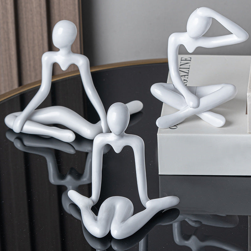 Thinker Statue for Living Room Office Bedroom Shelf Table Desk