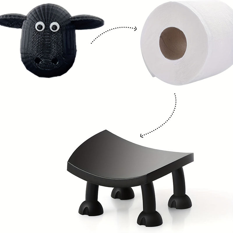 Elegant Sheep-Shaped Toilet Paper Holder