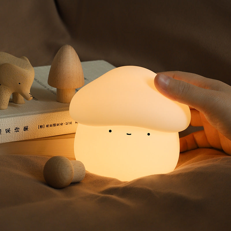Creative LED Nightlight Cute Mushroom Lamp Gift for Children
