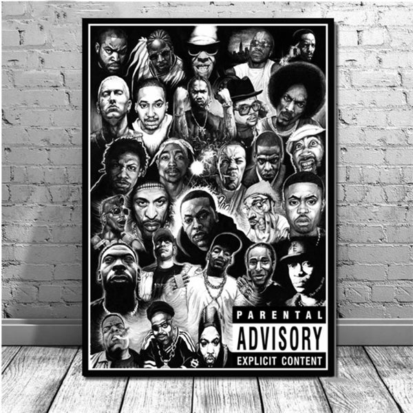 Hip Hop Tupac Legend Star Posters and Prints Rapper Canvas Wall Art