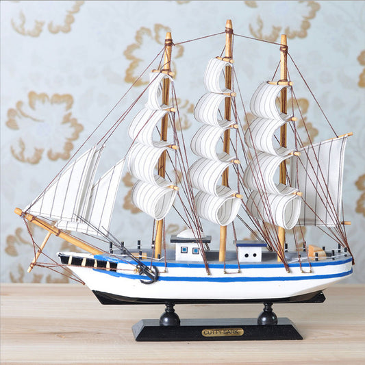 Home Decor Living Room Indoor Wine Cabinet Office Sailing Boat Ornaments Gift